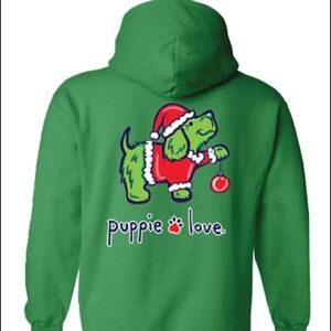 Puppie Love Christmas Grinch hoodie